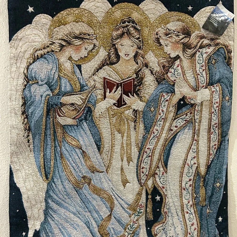 Elegant Angel Tapestry Wall Hanging